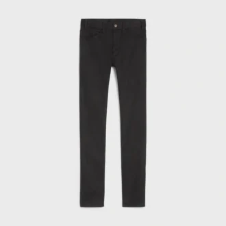 Skinny-Jeans aus Vintage-Denim in reinem Schwarz Skinny-Jeans aus Vintage-Denim in reinem Schwarz