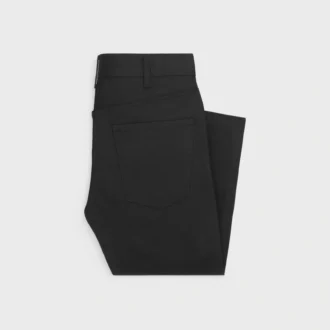 Skinny-Jeans aus Vintage-Denim in reinem Schwarz Skinny-Jeans aus Vintage-Denim in reinem Schwarz