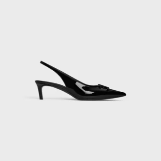 Slingback Alma aus lackiertem Kalbsleder