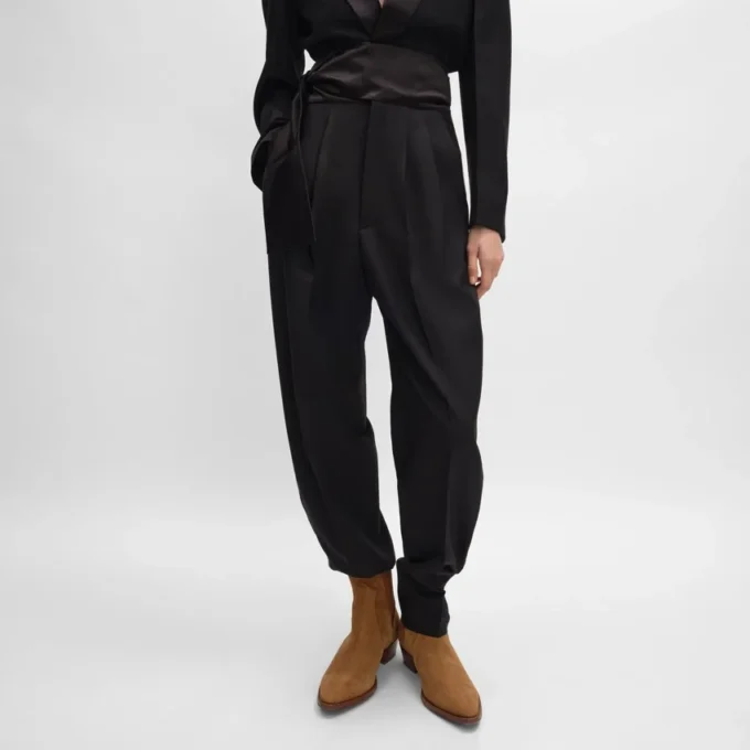 Smokinghose aus Wollgabardine Smokinghose aus Wollgabardine