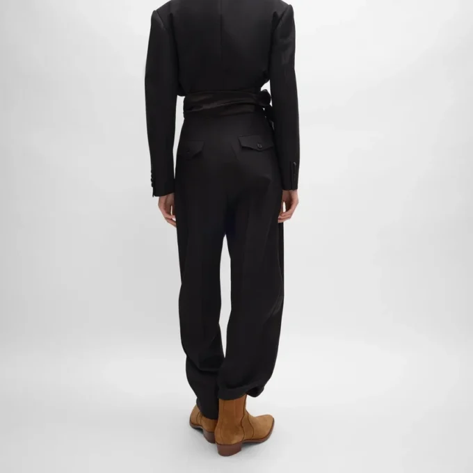 Smokinghose aus Wollgabardine Smokinghose aus Wollgabardine