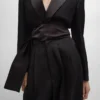Smokinghose aus Wollgabardine Smokinghose aus Wollgabardine