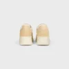 Sneaker mit Blockabsatz aus Wildleder und Kalbsleder