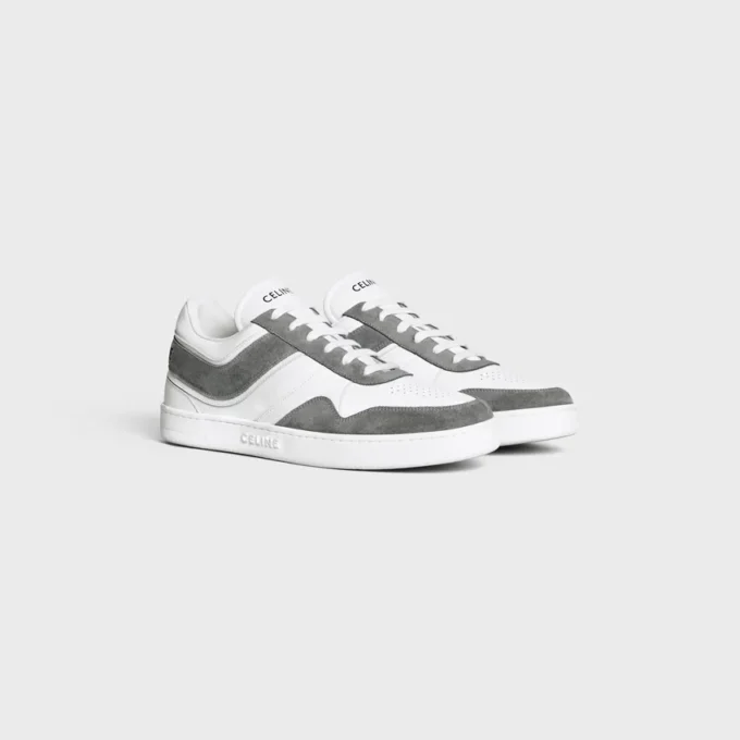 Sneaker-Trainer aus Wildleder und Kalbsleder Sneaker-Trainer aus Wildleder und Kalbsleder
