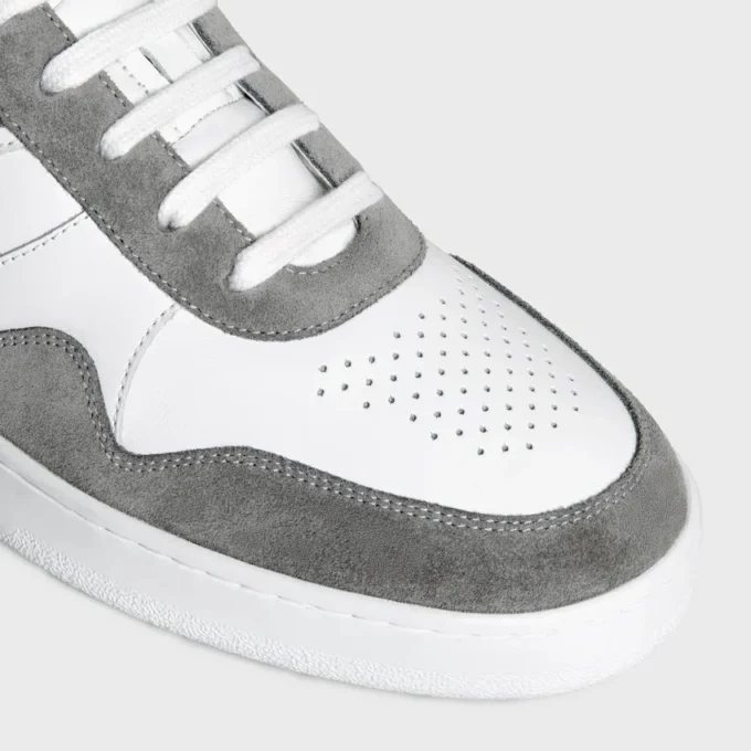 Sneaker-Trainer aus Wildleder und Kalbsleder Sneaker-Trainer aus Wildleder und Kalbsleder