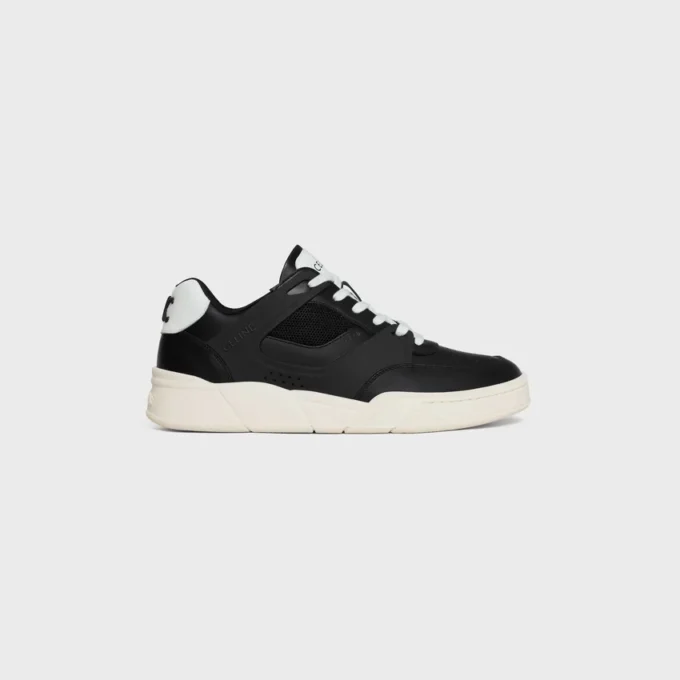 Sneaker Trainer Ct-09 aus Kalbsleder und Mesh
