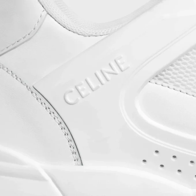 Sneaker Trainer Ct-09 aus Kalbsleder und Mesh