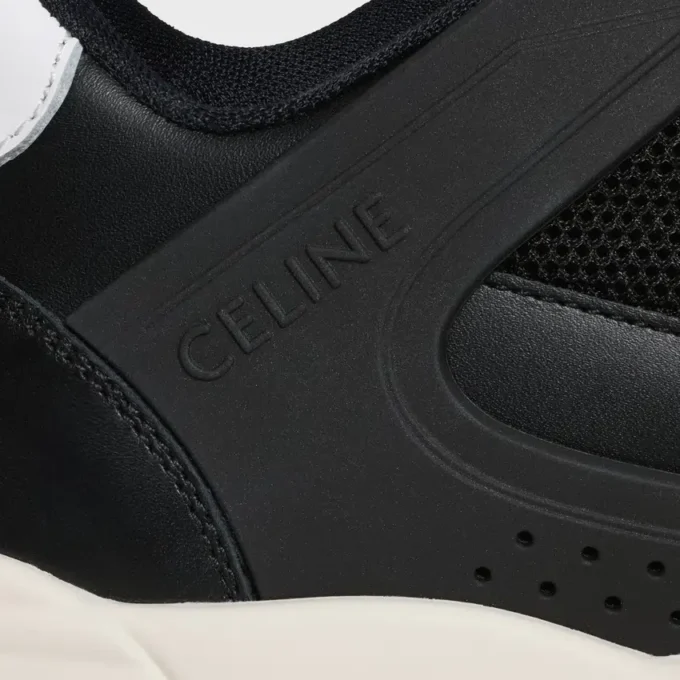 Sneaker Trainer Ct-09 aus Kalbsleder und Mesh