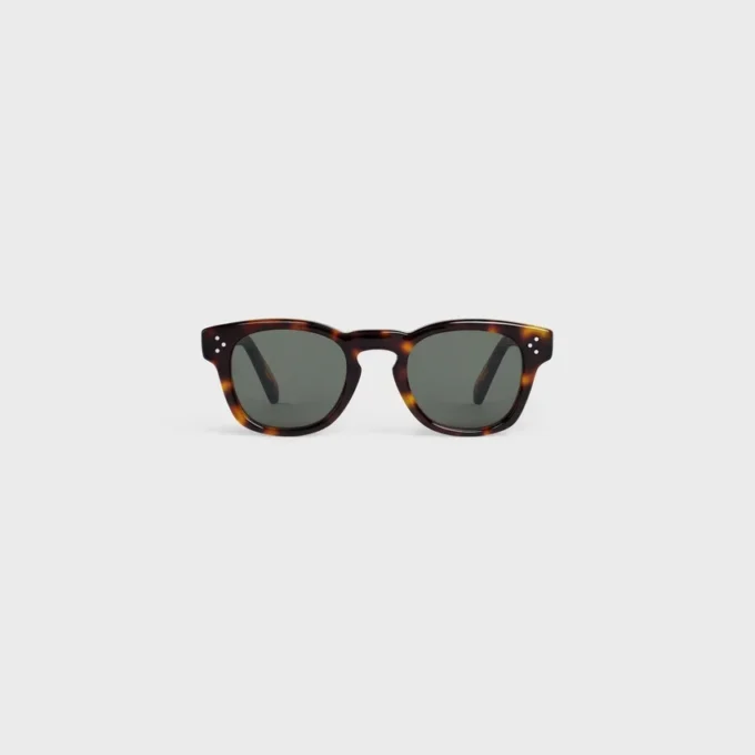 Sonnenbrille mit schwarzem Rahmen 42 aus Acetat