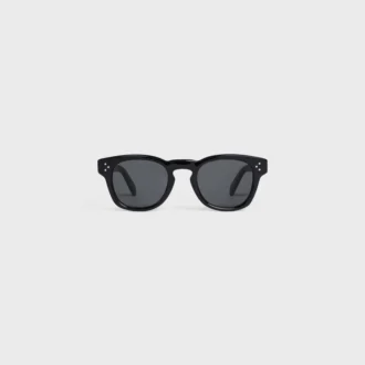 Sonnenbrille mit schwarzem Rahmen 42 aus Acetat