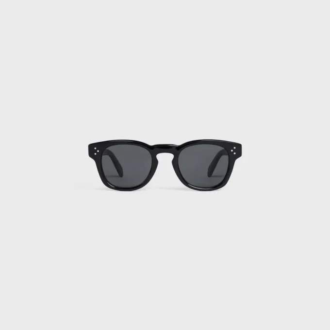 Sonnenbrille mit schwarzem Rahmen 42 aus Acetat