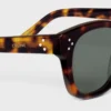Sonnenbrille mit schwarzem Rahmen 42 aus Acetat