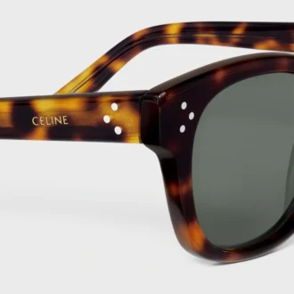 Sonnenbrille mit schwarzem Rahmen 42 aus Acetat