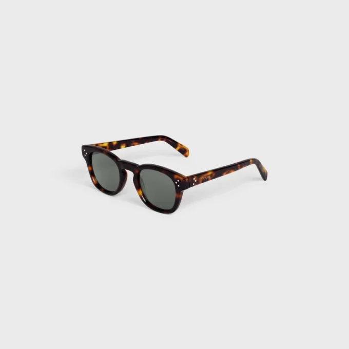 Sonnenbrille mit schwarzem Rahmen 42 aus Acetat