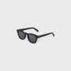 Sonnenbrille mit schwarzem Rahmen 42 aus Acetat