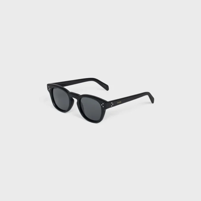Sonnenbrille mit schwarzem Rahmen 42 aus Acetat