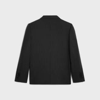 Sorbonne-Jacke aus gestreifter Wolle