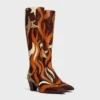 Stage – Hoher Stiefel aus Python-Patchwork