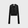 Strickjacke aus Baumwollhäkelstoff Strickjacke aus Baumwollhäkelstoff