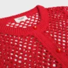 Strickjacke aus Baumwollhäkelstoff Strickjacke aus Baumwollhäkelstoff