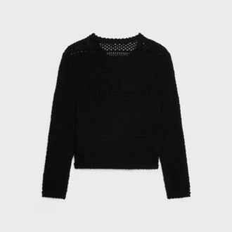Strickjacke aus Baumwollhäkelstoff
