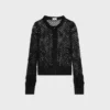 Strickjacke aus Baumwollhäkelstoff Strickjacke aus Baumwollhäkelstoff