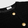 Strickjacke aus Baumwollhäkelstoff Strickjacke aus Baumwollhäkelstoff
