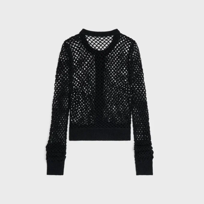 Strickjacke aus Baumwollhäkelstoff Strickjacke aus Baumwollhäkelstoff
