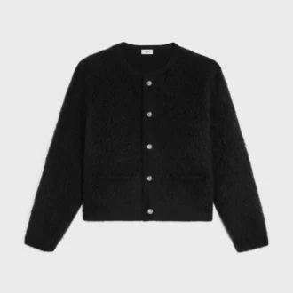 Strickjacke aus gebürstetem Mohair Strickjacke aus gebürstetem Mohair