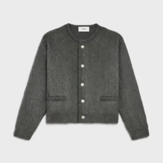 Strickjacke aus gebürstetem Mohair Strickjacke aus gebürstetem Mohair
