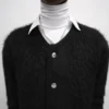 Strickjacke aus gebürstetem Mohair Strickjacke aus gebürstetem Mohair