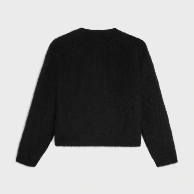 Strickjacke aus gebürstetem Mohair Strickjacke aus gebürstetem Mohair