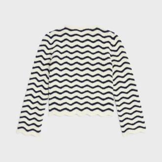 Strickjacke aus gehäkelter Baumwolle