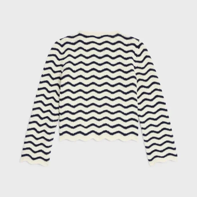Strickjacke aus gehäkelter Baumwolle Strickjacke aus gehäkelter Baumwolle