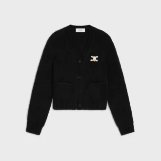 Strickjacke aus Kaschmir und Seide