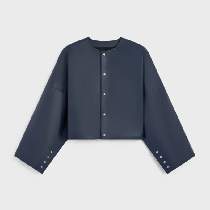 Strickjacke aus Lammleder Strickjacke aus Lammleder