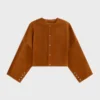 Strickjacke aus Wildleder Strickjacke aus Wildleder