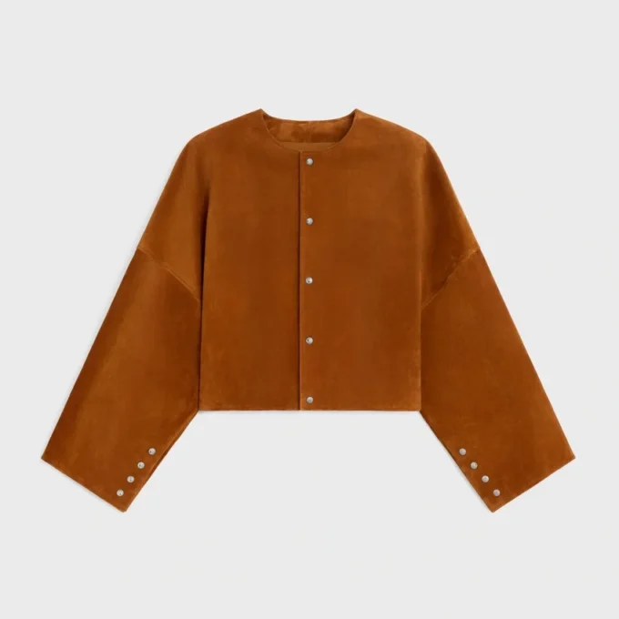 Strickjacke aus Wildleder Strickjacke aus Wildleder