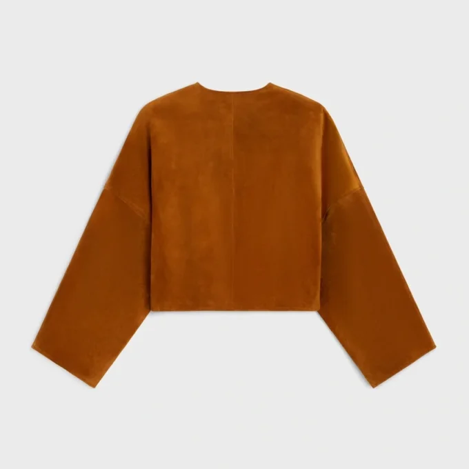 Strickjacke aus Wildleder Strickjacke aus Wildleder
