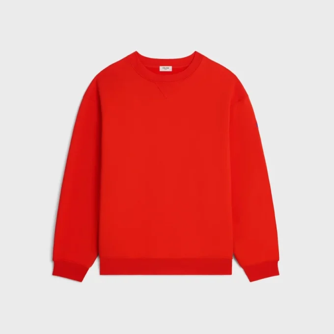 Sweatshirt aus Baumwollfleece