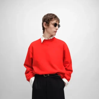 Sweatshirt aus Baumwollfleece