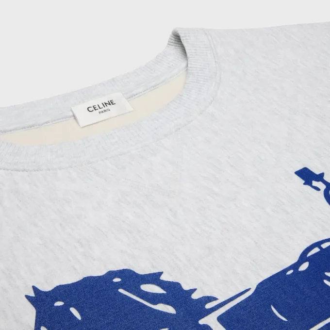 Sweatshirt aus Baumwollfleece