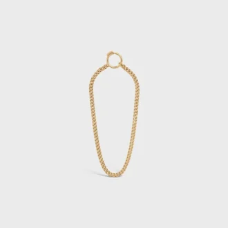 Systeme Halskette aus Gelbgold und Diamanten