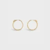 Systeme Large Hoops aus Gelbgold und Diamanten Systeme Large Hoops aus Gelbgold und Diamanten
