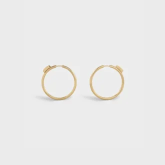 Systeme Large Hoops aus Gelbgold und Diamanten