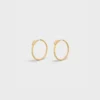 Systeme Large Hoops aus Gelbgold und Diamanten Systeme Large Hoops aus Gelbgold und Diamanten