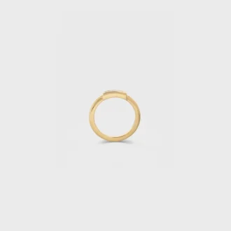 Systeme-Ring aus Gelbgold und Diamanten