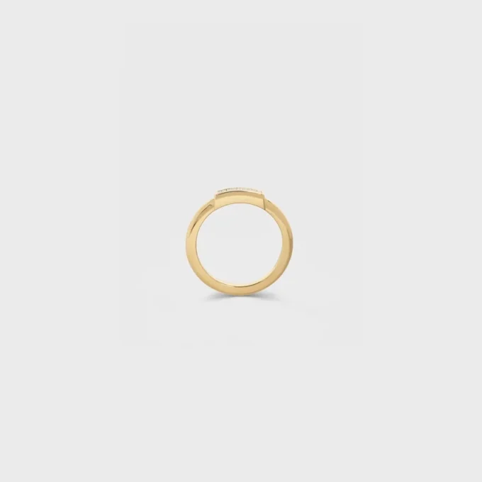 Systeme-Ring aus Gelbgold und Diamanten Systeme-Ring aus Gelbgold und Diamanten