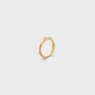 Systeme-Ring aus Gelbgold und Diamanten