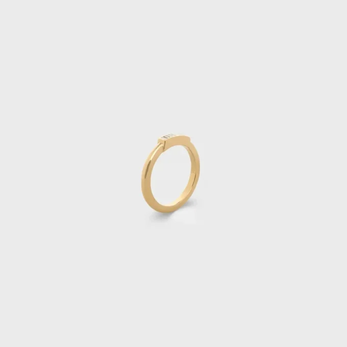 Systeme-Ring aus Gelbgold und Diamanten Systeme-Ring aus Gelbgold und Diamanten